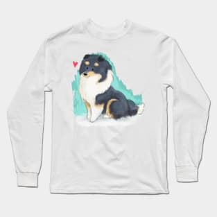 Tri Collie Long Sleeve T-Shirt